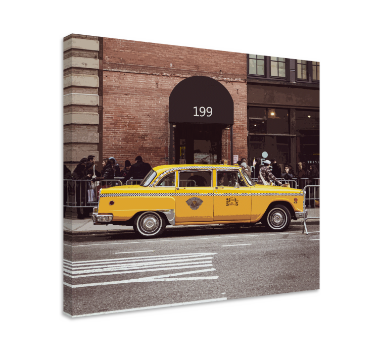 Cuadro ciudades taxi amarillo - TenVinilo