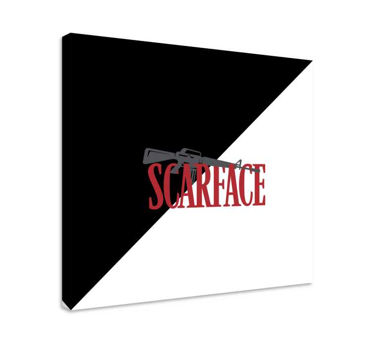 Cuadro decorativo videojuego logo de la pistola scarface - TenVinilo