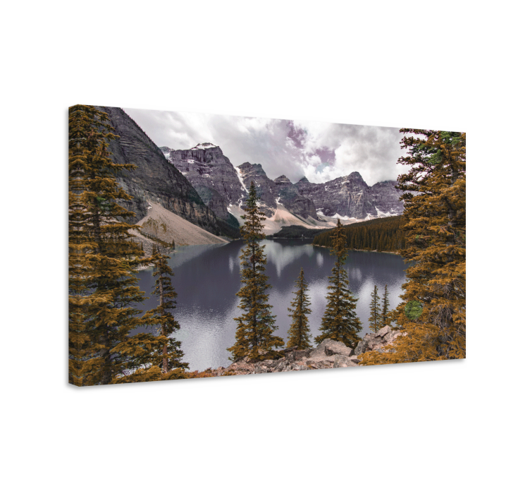 Cuadro paisajes lago majestuoso de montaña - TenVinilo