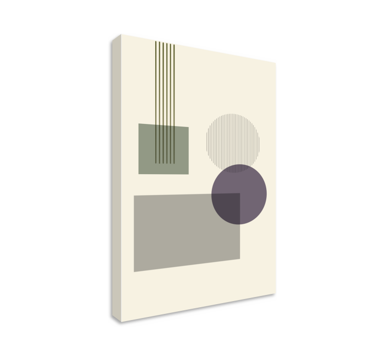 Cuadro figuras geométricas configuración de formas - TenVinilo