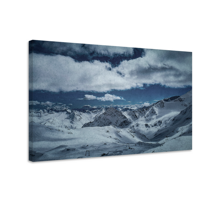 Cuadro paisajes picos nevados majestuosos - TenVinilo