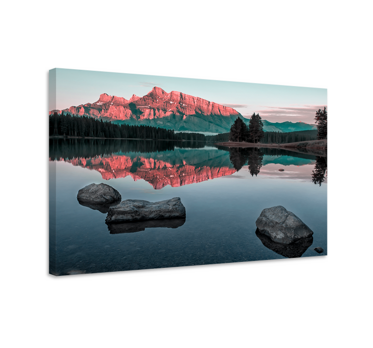 Cuadro paisajes reflejos serenos de montañas - TenVinilo