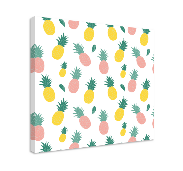 Cuadro para cocina Diseño de frutas de patrón de piña - TenVinilo
