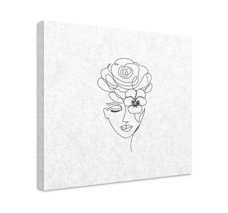 Cuadro para pasillo Mujer minimalista sin rostro - TenVinilo