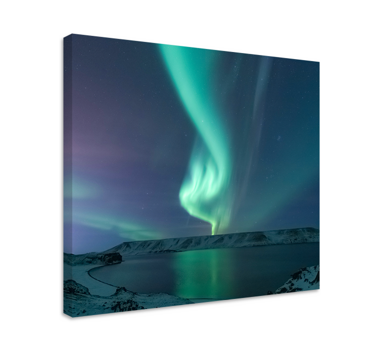 Cuadro paisajes aurora boreal - TenVinilo