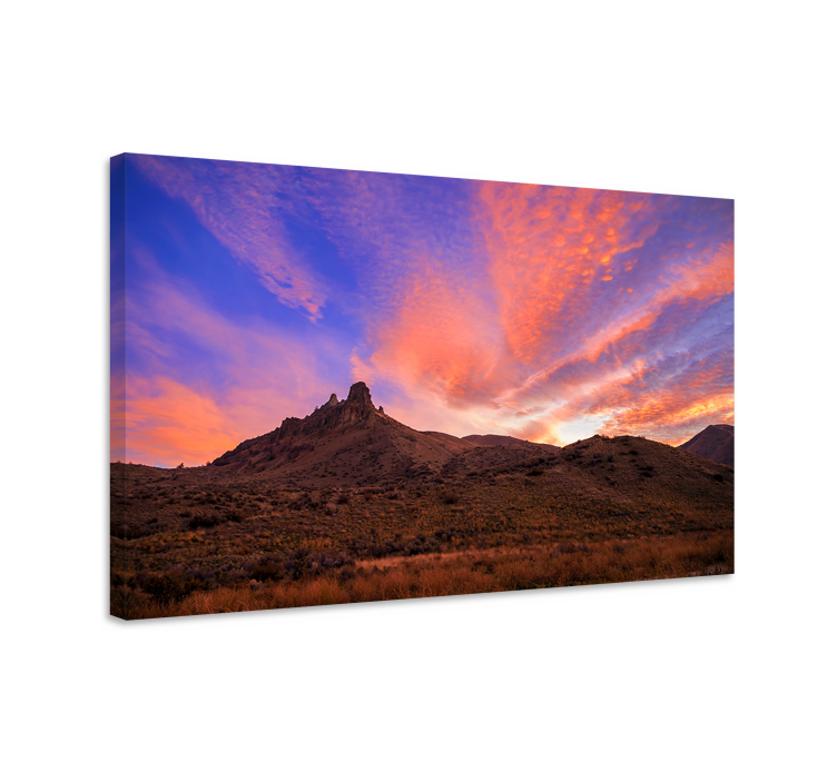 Cuadro paisajes montañas al atardecer - TenVinilo