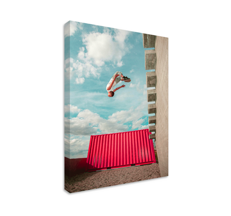 Diseño de impresión de póster de parkour - TenVinilo