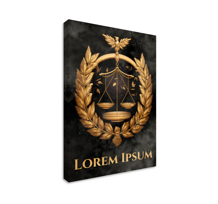 Cuadro para oficina el equilibrio de la justicia - TenVinilo