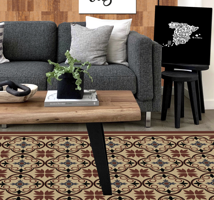 Cuadro mapa tipografía creativa del mapa - TenVinilo