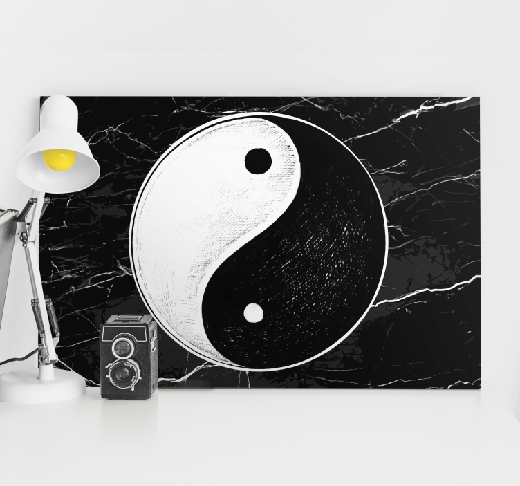 Cuadro zen símbolo yin yang - TenVinilo