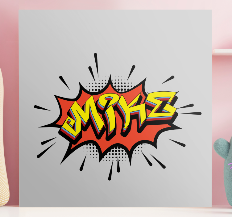 Cuadro abecedario estilo letras de cómic - TenVinilo