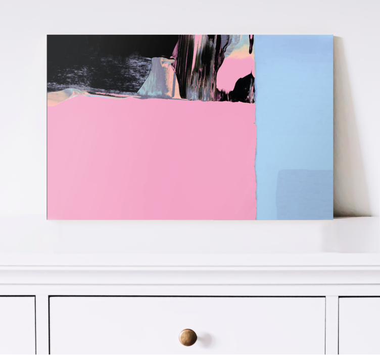 Cuadro abstracto segmentos de color abstractos - TenVinilo