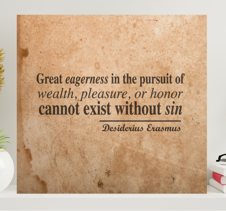 Cuadro frase El gran humanista - TenVinilo