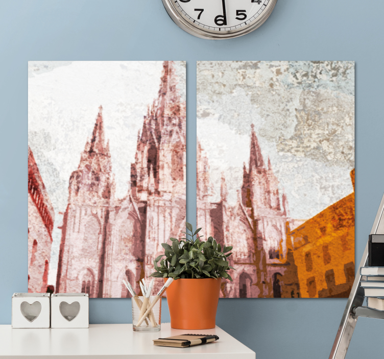 Cuadro de Barcelona vistas a la catedral - TenVinilo