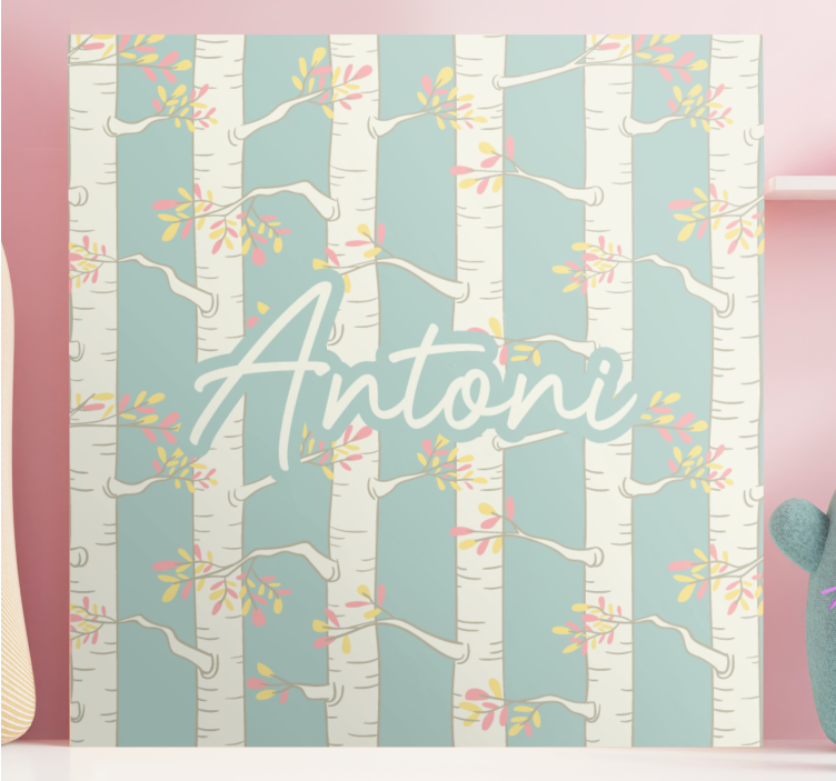 Cuadro de flores flores del abeto blanco - TenVinilo