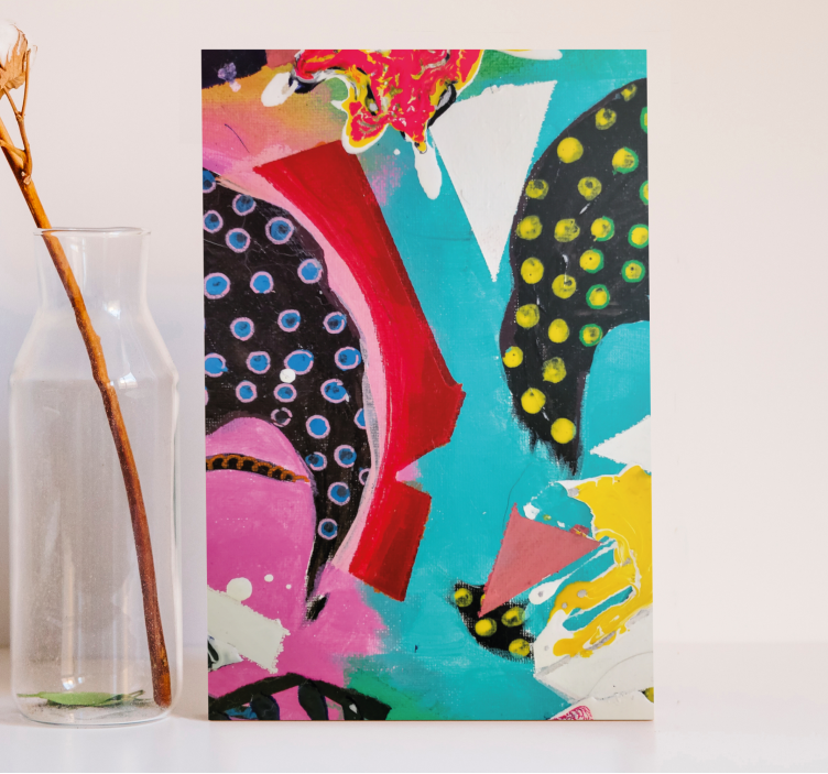 Cuadro moderno Arte abstracto con colores vibrantes - TenVinilo