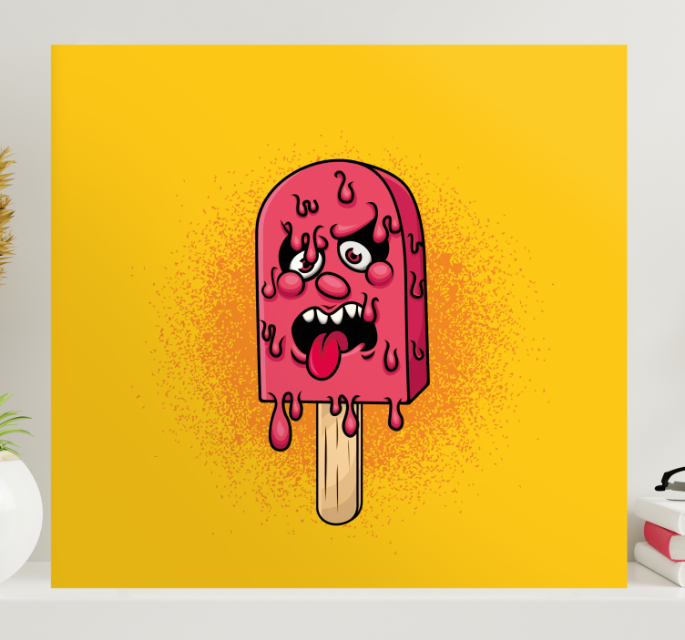 Cuadro moderno Dibujos animados de graffiti de gota de pop de hie - TenVinilo