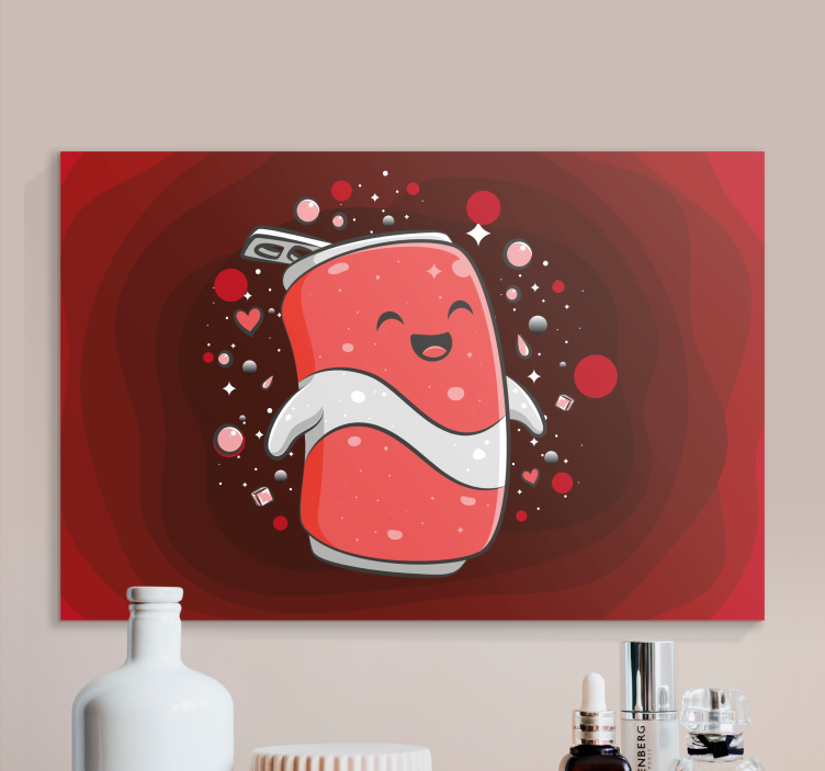 Cuadro moderno Dibujos animados de graffiti de lata original - TenVinilo