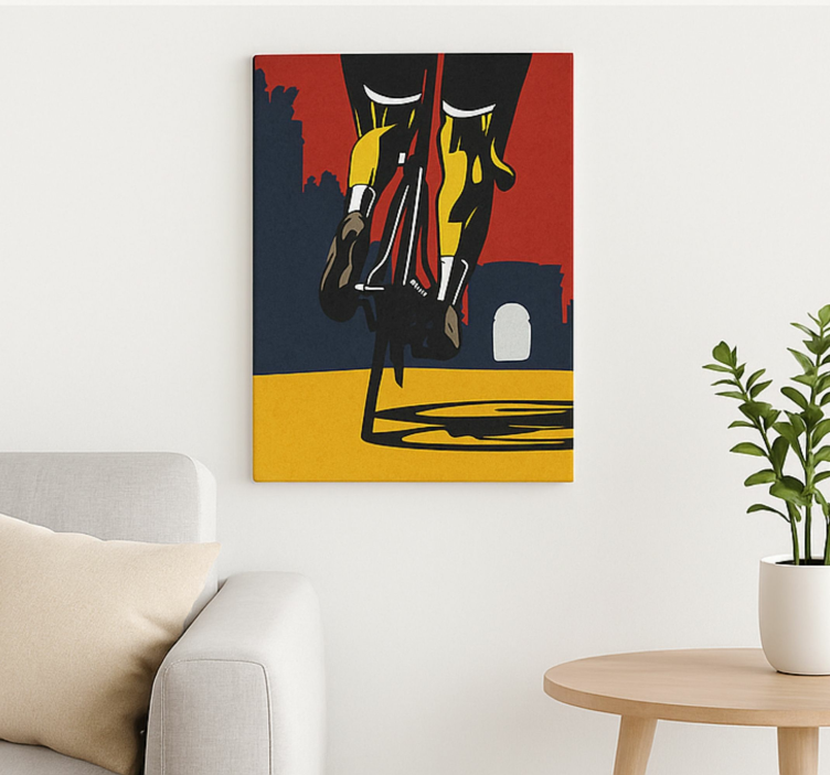 Cuadro deporte cállate piernas - TenVinilo