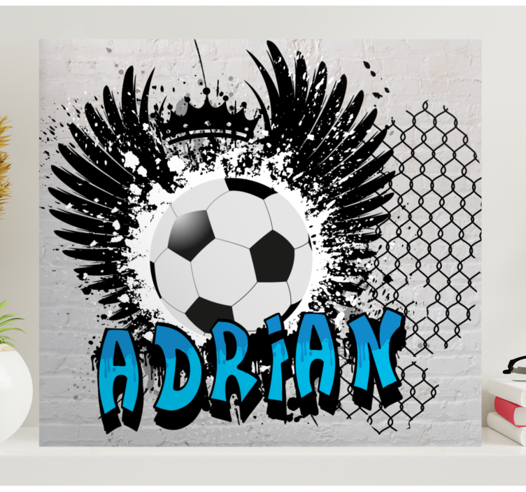 Cuadro deporte diseño inspirado en fútbol - TenVinilo