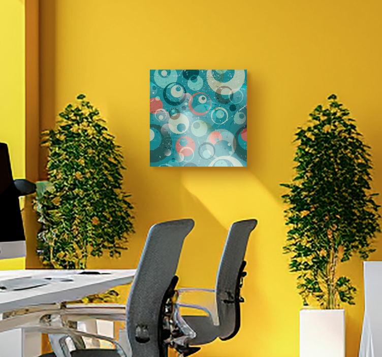 Cuadro artístico círculos abstractos - TenVinilo