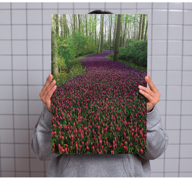 Cuadro de flores Paisaje en primavera - TenVinilo