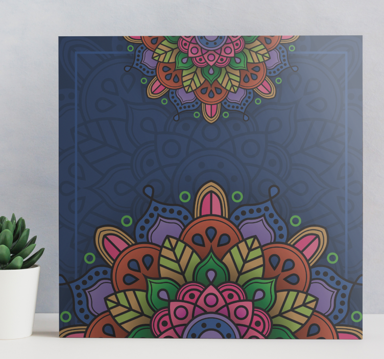Cuadro de mandala patrón de mandala intrincado - TenVinilo