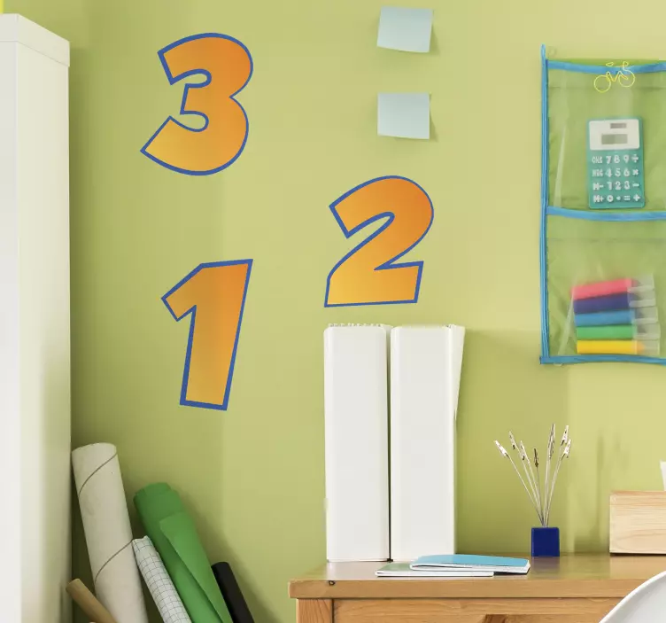 Pegatina moto números personalizados - TenVinilo