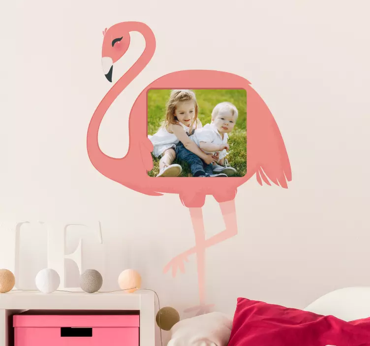 Vinilo pared Flamingo infantil - TenVinilo