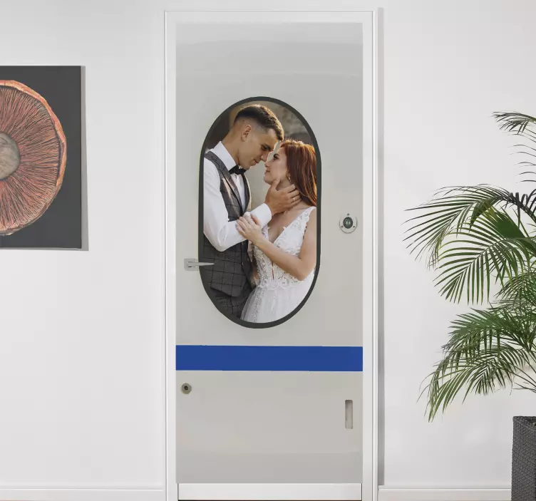 Vinilo decorativo puertas de metro - TenVinilo