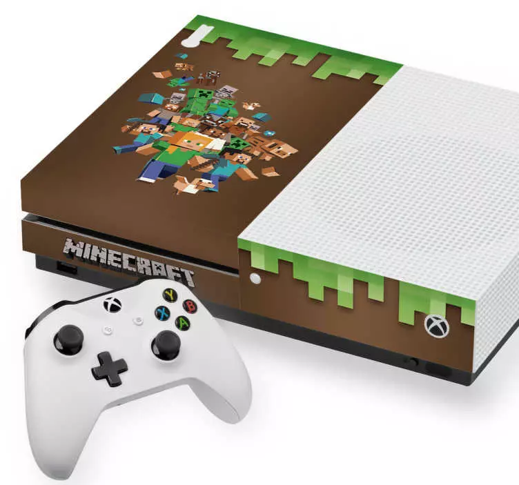 Pegatina XBox Minecraft - TenVinilo