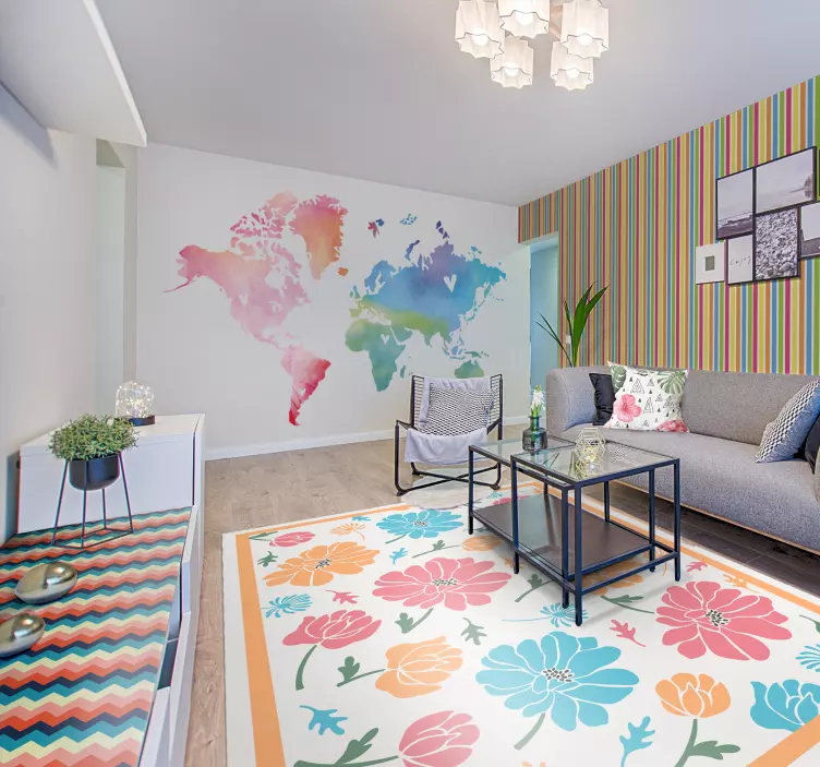 Vinilo para mueble con diseño de chevron - TenVinilo