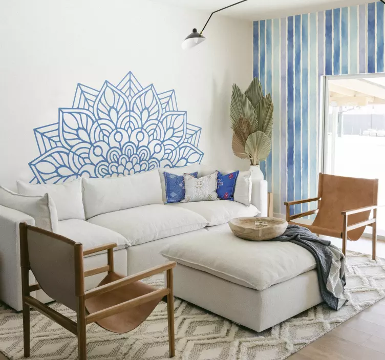 Vinilo cabecero Mándala yoga - TenVinilo
