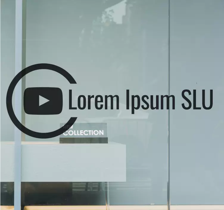 Vinilo escaparate emblema de marca de canal - TenVinilo