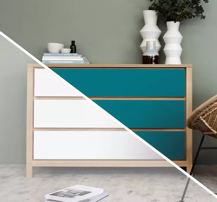 Vinilo para mueble Ikea decorativo puerta Kallax - TenVinilo