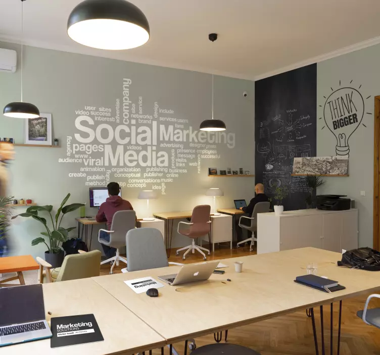 Vinilo decorativo textos marketing - TenVinilo