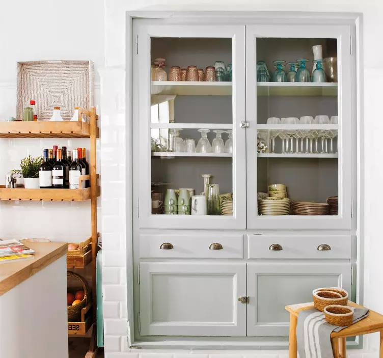 Vinilo para mueble color gris --> Color gris - TenVinilo