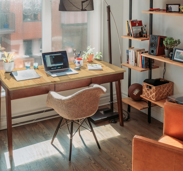 Vinilo para mueble madera clara. - TenVinilo