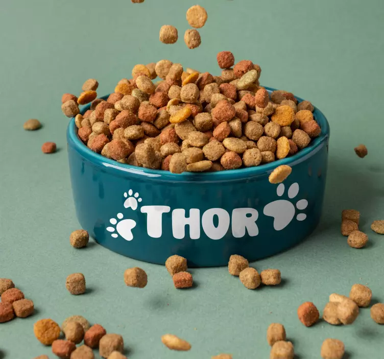 Vinilo coche personalizable nombre perro - TenVinilo