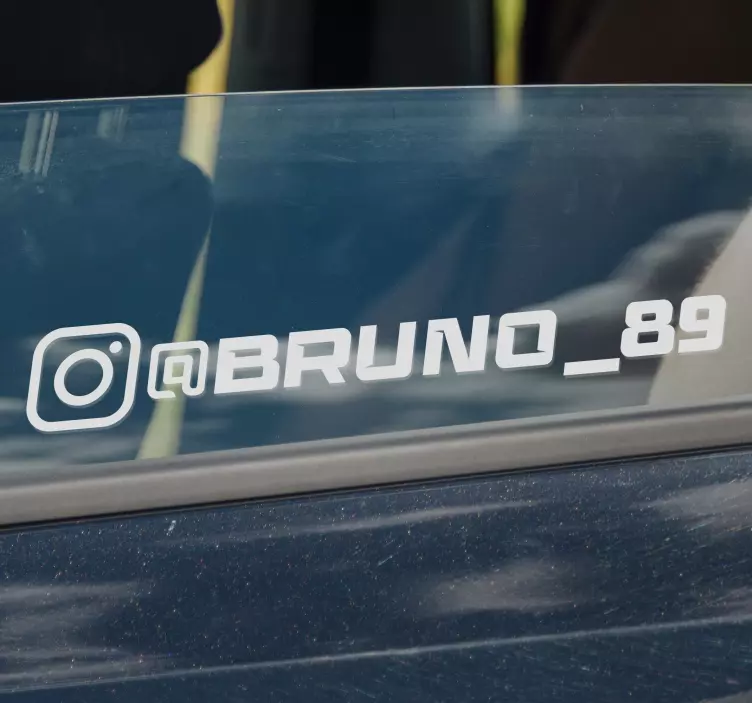 Pegatina para coche racing de instagram - TenVinilo