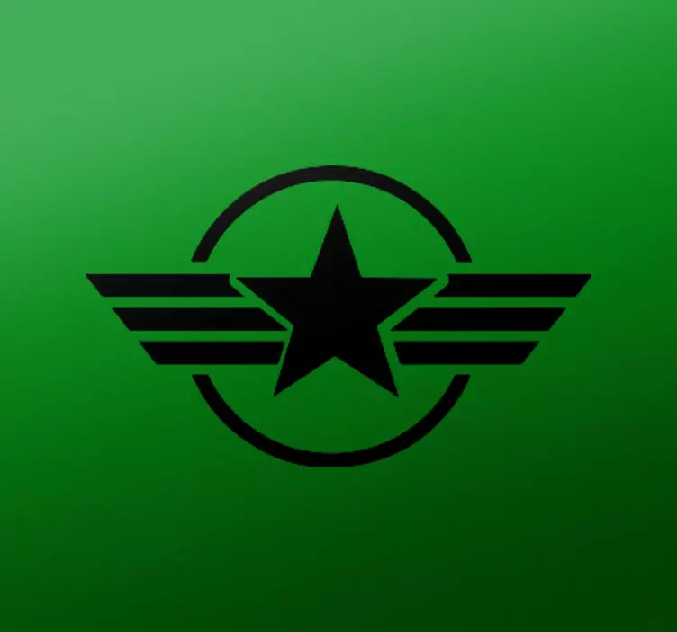 Vinilo para motos estrella rodeada por círculo - TenVinilo