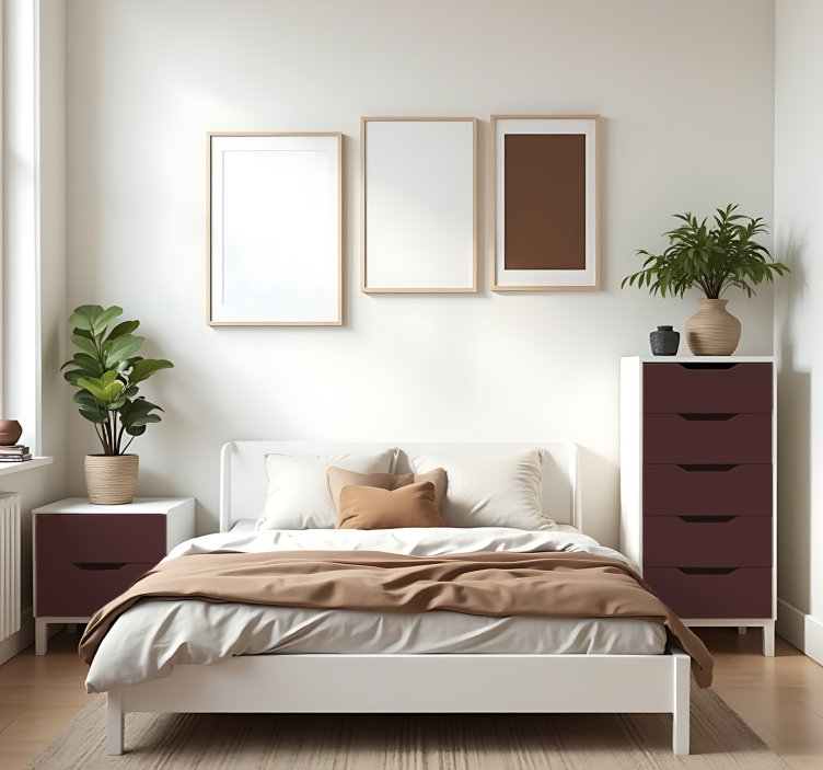 Vinilo adhesivo granate mate - TenVinilo