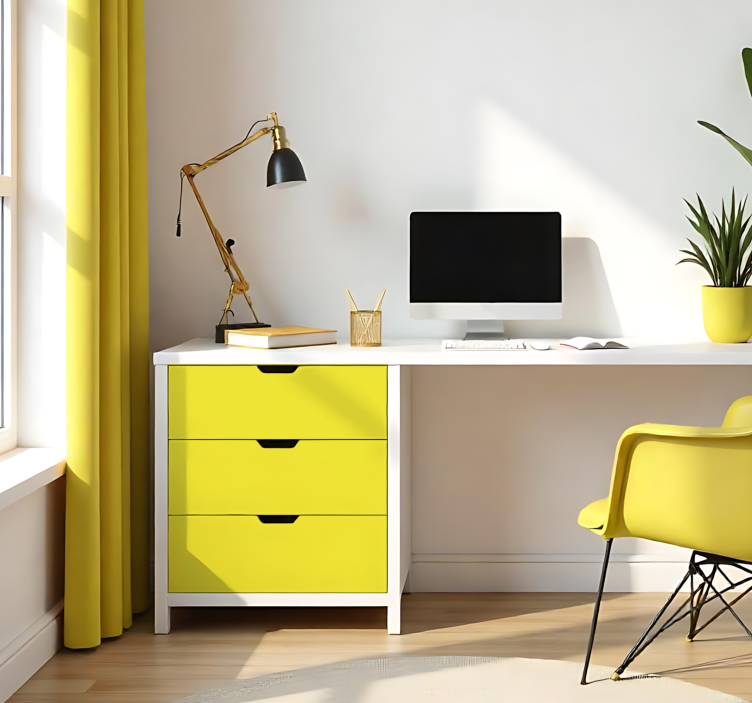 Vinilo adhesivo amarillo claro mate - TenVinilo