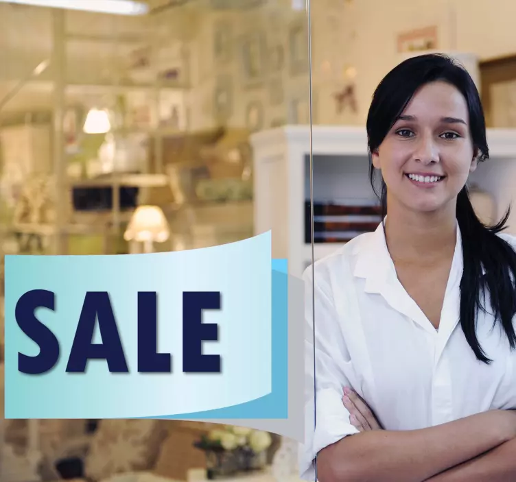 Adhesivo cupón oferta doblado - TenVinilo