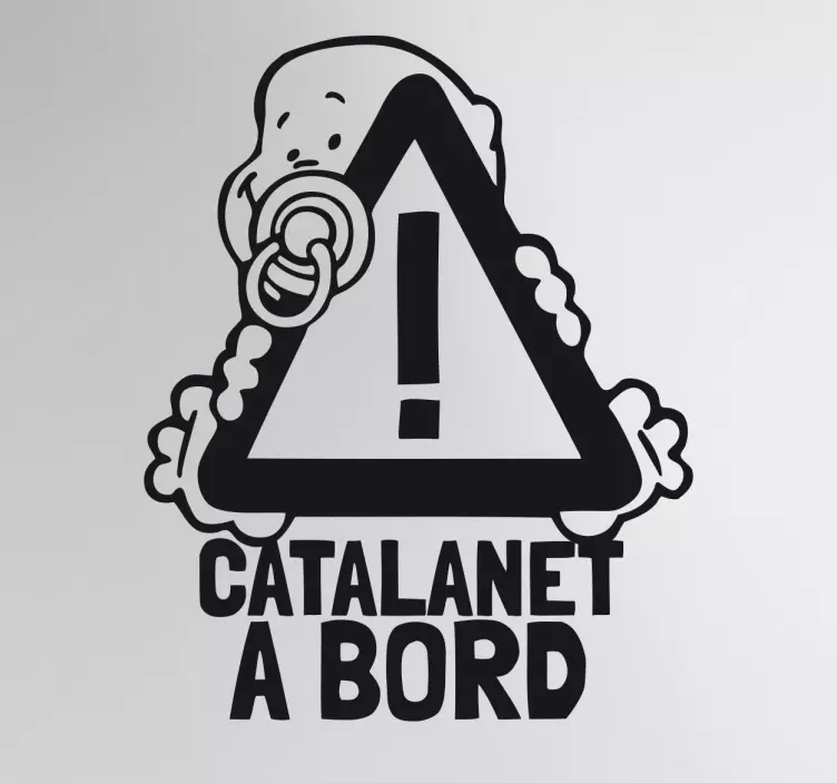 Adhesivo decorativo catalanet a bord - TenVinilo
