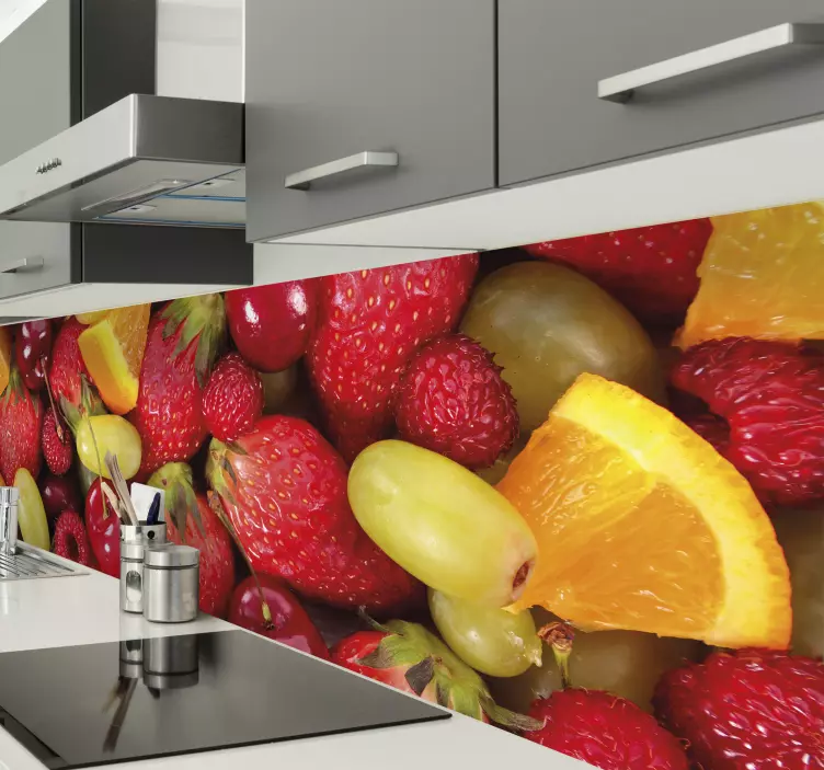 Vinilo adhesivo decorativo para cocina de frutas - TenVinilo