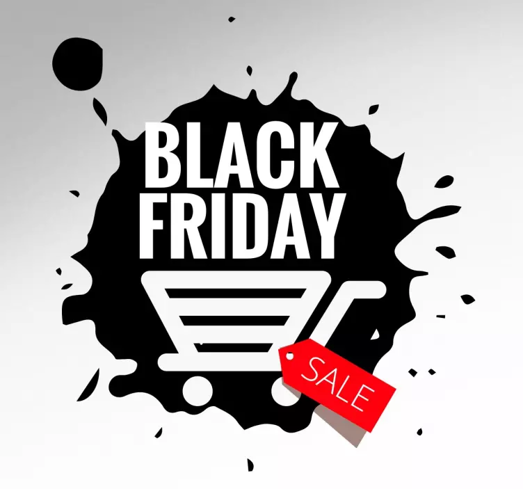 Adhesivo promoción black friday - TenVinilo