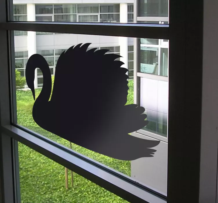 Adhesivo silueta cisne - TenVinilo