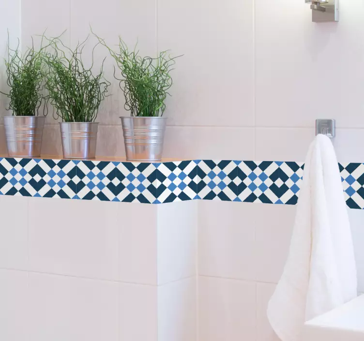 Cenefa motivos geométricos Lisboa - TenVinilo