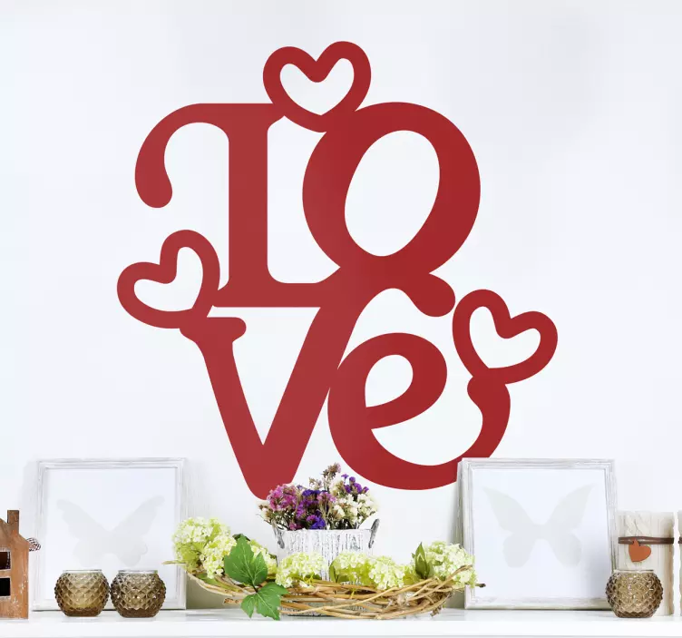Decoración San Valentín Love - TenVinilo